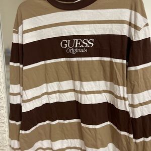 Guess striped brown shirt